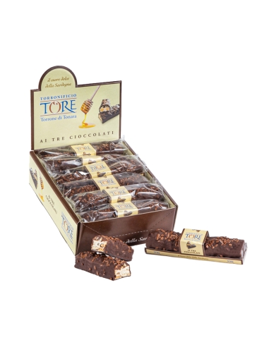 Torrone ai Tre Cioccolati Torronificio Tore